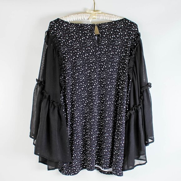 Robert Louis Polka Dot Top - XL - Wide Sleeves - Picture 2 of 6